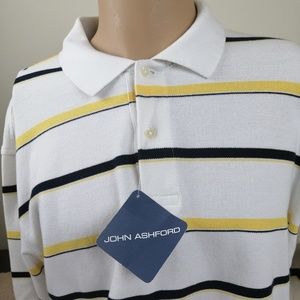 John Ashford Polo Rugby Short Sleeve Shirt Size XL